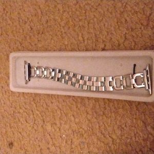 Silver watch band
